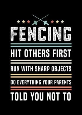 Funny Fencing Gift for Men