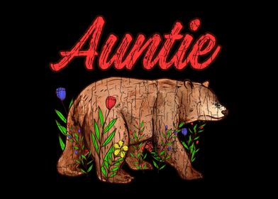 Auntie Bear Apparel Aunt F