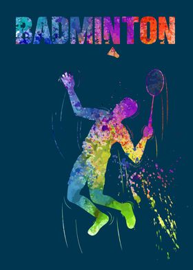 Badminton Player' Poster by Raheem Atkinson | Displate