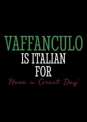 Vaffanculo Is Italian For 