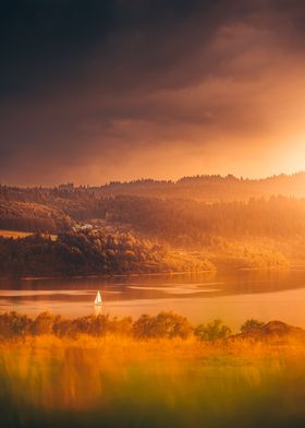 Boat in sunlight