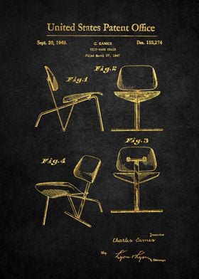 37 Eames Chair Patent Pri