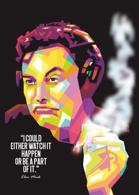 lærer Plantation salon Elon Musk in Wpap' Poster by Royyen Roy | Displate
