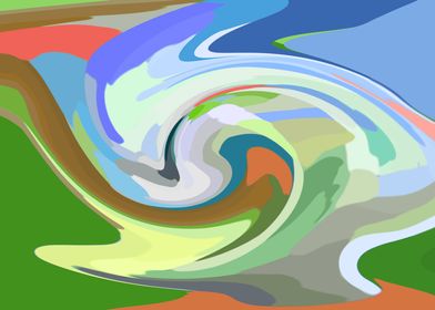 Abstract Alien Twirl 1