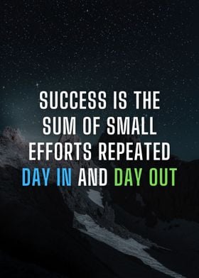  the sum of small efforts 