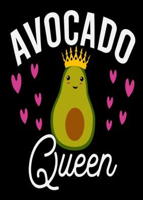 Avocado Queen Cute Wallart