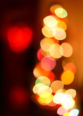 Blurred christmas lights