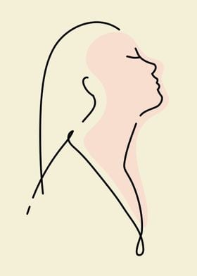 Woman Modern Line Art 