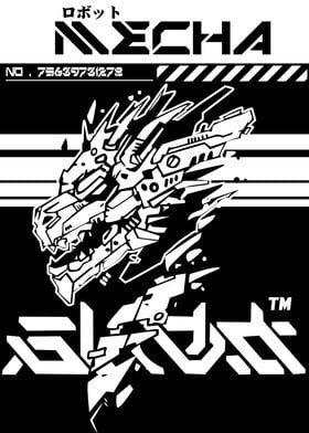 Black White Vector Dragon