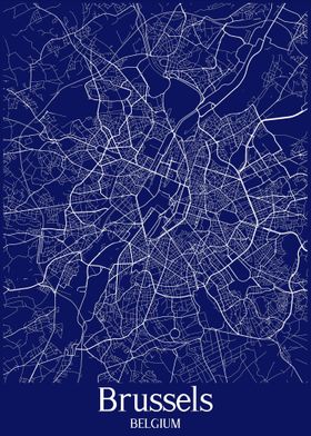 Brussels Map Belgium 