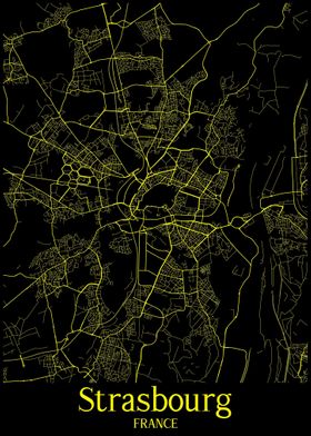 Strasbourg Map France