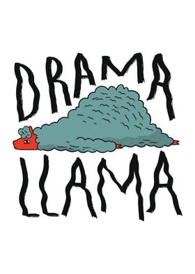 Drama Llama Funny Alpaca