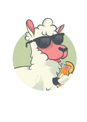 Llama with Sunglasses