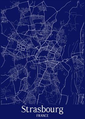 Strasbourg map France