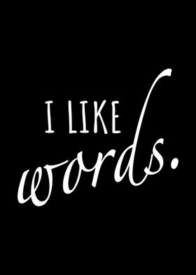 I Like Words Book Reading