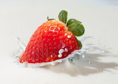 Strawberry in Milk