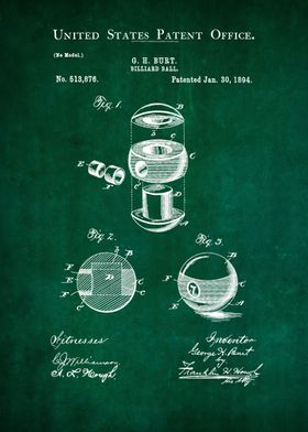 50 Billiard Ball Patent 1