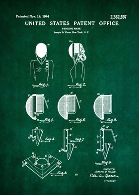 57 Fencing Mask Patent