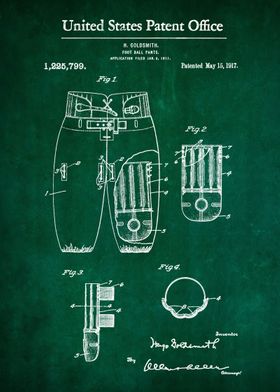 52 Football Pants Patent 