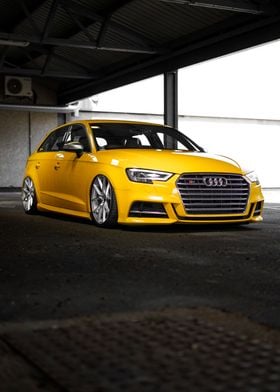 Vegas Yellow Audi S3