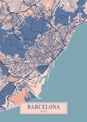 Barcelona Breezy Map