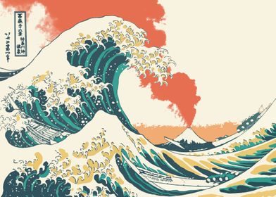 Great Wave Eruption Color