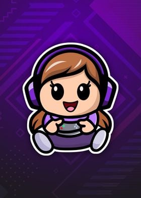 Kawaii Chibi Gamer Girl