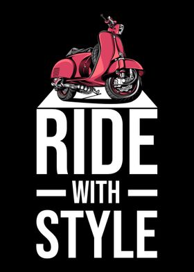 Ride With Style Moped Scoo