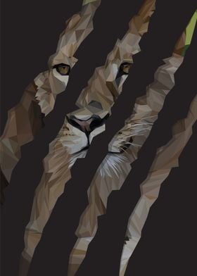 Low Poly Lioness Claws