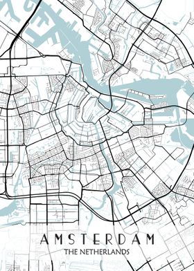 Amsterdam Map Netherlands