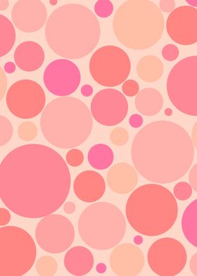 Bubbly Retro Mod Dots Pink