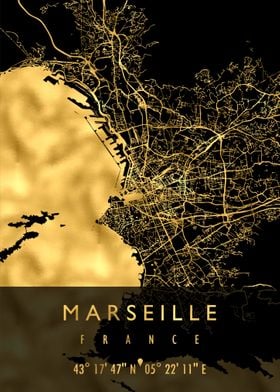 MARSEILLE MAP FRANCE