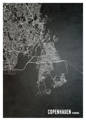 Copenhagen Map Denmark