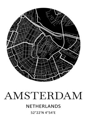 Amsterdam City Map 