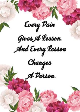 Pain Gives Lessons