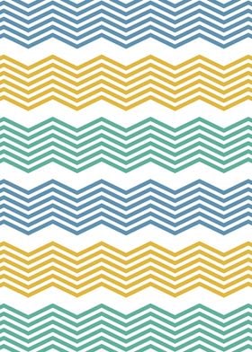 Colorful zigzag stripes