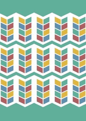 Zigzag geometric pattern