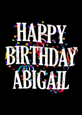 Happy Birthday Abigail