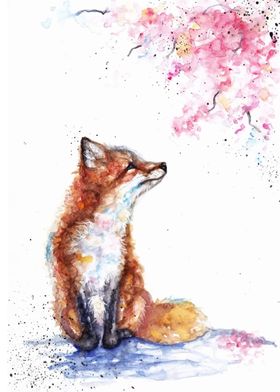 Fox Flower watercolour