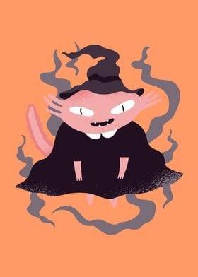 Axolotl Witch Halloween