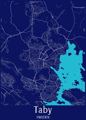 Taby City Map Sweden