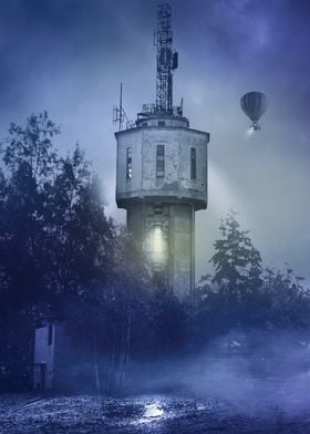old water tower in Poland
