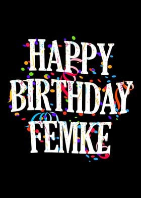 Happy Birthday Femke