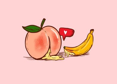 Peach Love Banana