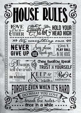 Funny House Rules