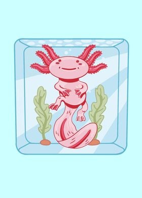 Cute Axolotl Kawaii Fish