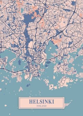 Helsinki Breezy Map