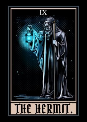 Hermit Tarot Card Gothic