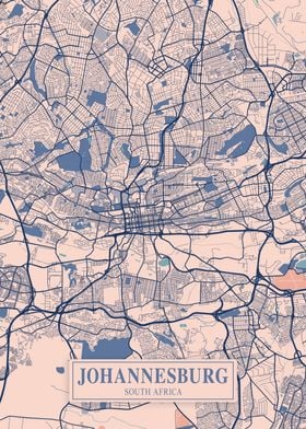 Johannesburg Breezy Map