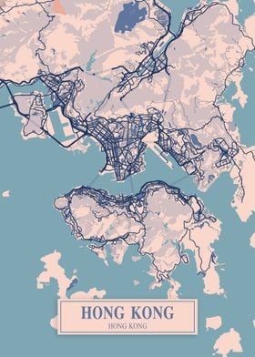 Hong Kong Breezy Map